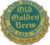 1937 Old Golden Brew Beer  Bottle Cap Fox Lake, Wisconsin