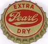 1949 Pearl Extra Dry Beer (silver & red)  Bottle Cap San Antonio, Texas