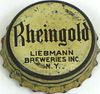 1933 Rheingold Beer  Bottle Cap New York (Brooklyn), New York