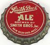 1938 Smith Bros' Ale  Bottle Cap New Bedford, Massachusetts