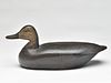 Hollow carved black duck, Joe Crumb, Oyster, Virginia, 1st quarter 20th century.