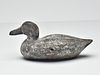 Extremely rare bluewing teal iron sink box decoy.