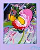 Peter Max Floral Painting