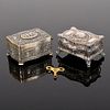 2 Sterling Silver Automaton Boxes, Manner of Karl Griesbaum
