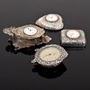 4 Sterling Silver Clocks