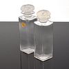 2 Rene Lalique for Coty "Jasmin de Corse" Perfume Bottles