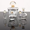 5 Vintage Perfume Bottles; Lalique for Nina Ricci...