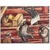 DIEGO RIVERA, Boceto para mural, 1932, Firmada, Acuarela y lápiz de grafito sobre papel, 12.5 x 17 cm, Con constancia | DIEGO RIVERA, Sketch for mural