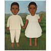 GUSTAVO MONTOYA, Sin título, de la serie Niños Mexicanos, Firmado, Óleo sobre tela, 60.5 x 51 cm, Con certificado | GUSTAVO MONTOYA, Untitled, from th