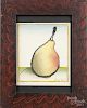 Luigi Rist (American 1888-1959), woodblock, titled Pear, 5 1/4'' x 4 1/2''.
