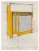 * Christo and Jeanne-Claude, (Bulgarian, b. 1935), Yellow Store Front, Project, 1980