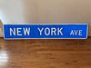 Large New York Ave Street Sign 