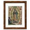ANÓNIMO Virgen de Guadalupe Principios del SXX. Óleo sobre tela 27 X 19 cm
