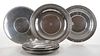Eight Sterling Round Trays