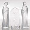 Three Lalique Madonna Figures