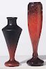 Charles Schneider Art Glass Vase and