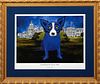 George Rodrigue (1944-2013, Louisiana), "Washington Blue Dog," c. 1992, print, unsigned, presented in a gilt frame, H.- 18 3/8 in., W.- 22 3/4 in., Fr