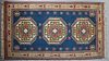 Caucasian Carpet, 4' 3 x 7' 3. Provenance: Palmira, the Estate of Sarkis Kaltakdjian (Sarkis Oriental Rugs), Prairieville, Louisiana.