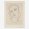 Henri Matisse (French, 1869-1954) Étude pour la Vierge: Tête Voilée [Plate 351]