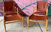 Pair Kaare Klint Safari Chairs for Rasmussen