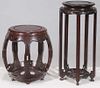 Two Chinese Urn or Plant Stands