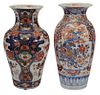 Two Large Imari Baluster-Form Vases