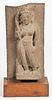 Antique Indian Sandstone Carving of Female Deity