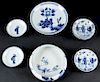 Antique Japanese Blue and White Vessels