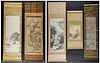 5 Japanese Paintings (Meiji Period - 20th century)