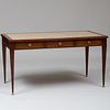 Modern Mahogany Writing Table Inset with Leather Top, in the Louis XVI Style