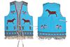 Lakota Sioux Fully Beaded Men's Vest 1950-