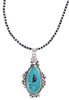 Navajo Red Mountain Turquoise Necklace by Skeets
