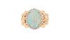 Ethiopian Opal & Diamond 14k Yellow Gold Ring