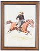 F. Remington "A Cavalry Officer" Chromolithograph