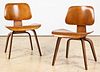 Pair Eames DCW Chairs