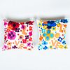 Two Yves Saint Laurent Embroidered Cotton 'Love' Pillows