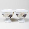 Wifredo Lam Porcelain Footed Cups for Arte Casa