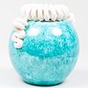 Sainte Radegonde Turquoise Glazed Vase