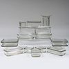 Set of Wilhelm Wagenfeld Molded Glass 'Kubus' Storage Containers