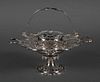 (2) Openwork English Sterling Compote & SP Basket 