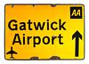 Porcelain GATWICK LONDON AIRPORT Sign