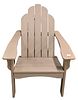 Set of Four Malibu Outdoor Living Adirondack Chairs, polywood, height 38 inches, width 29 inches.