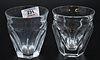 24 Baccarat France Crystal Rocks Glasses, Harcourt pattern, correct height of 3 5/8 inches, in good condition, (as is).