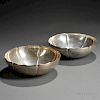 Pair of Karl F. Leinonen & Son Arts & Crafts Sterling Silver Bowls