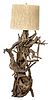 Mid-Century Modern Rustic Tree Root Floor Lamp