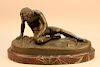 19th C. Bronze "The Dying Gaul" Sculpture