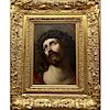 After Guido Reni "Head of Christ" Large KPM Plaque