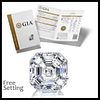 3.02 ct, F/VS1, Square Emerald cut GIA Graded Diamond. Appraised Value: $118,900 