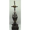 Antique French Bronze Urn Lamp