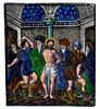 Limoges 'The Scourging of Christ' Painted Enamel Plaque